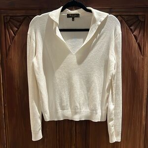 Silk Cotton V Neck Loro Piana Sweater